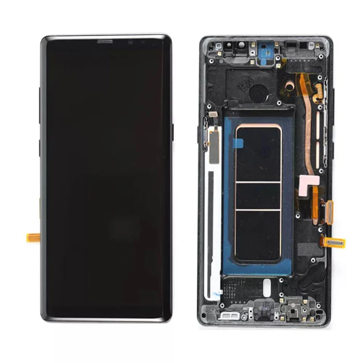 Untuk Samsung Galaxy Note 8 LCD OLED Display Display Digitizer Assembly dengan bingkai