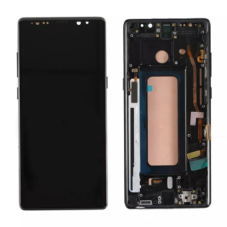 Untuk Samsung Galaxy Note 8 LCD OLED Display Display Digitizer Assembly dengan bingkai