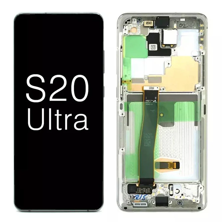 Untuk Samsung Galaxy S20 Ultra G988 5G OLED Display LCD Layar Sentuh