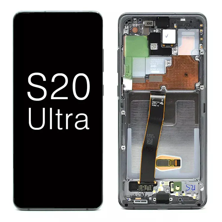 Untuk Samsung Galaxy S20 Ultra G988 5G OLED Display LCD Layar Sentuh