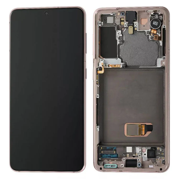 Untuk penggantian Samsung Galaxy S21 LCD Display Lapisan Layar Sapu Rakitan