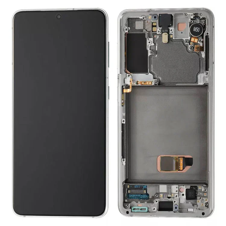 Untuk penggantian Samsung Galaxy S21 LCD Display Lapisan Layar Sapu Rakitan