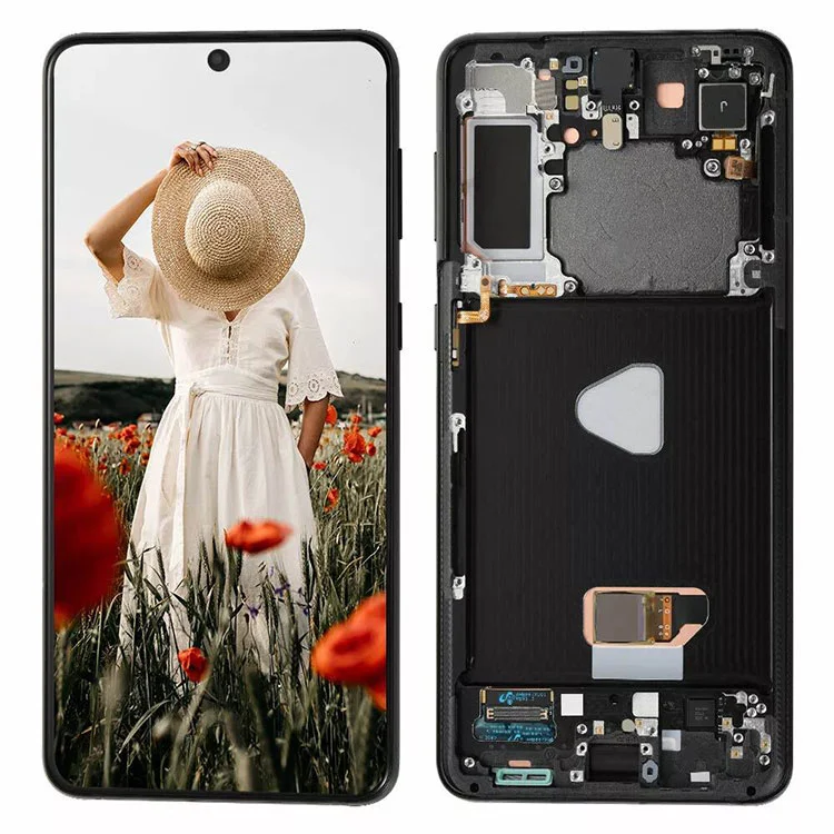 Untuk Samsung Galaxy S21 Plus LCD Tampilan Layar Sentuh Penggantian Perakitan